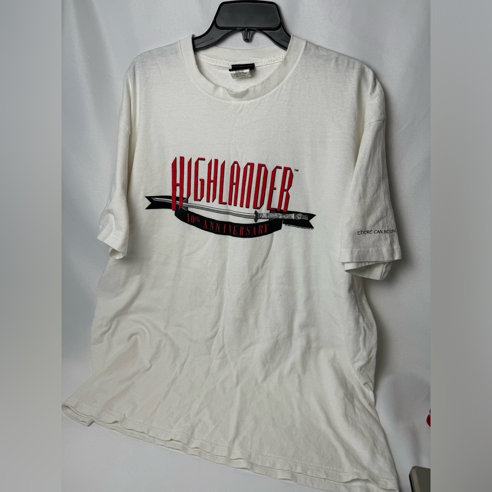 Highlander 10th anniversary official 1996 single stitch shirt men’s xl
